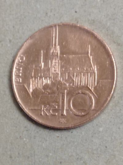 Лот: 10621809. Фото: 1. Чехия 10 крон 1995 года. Собор... Европа