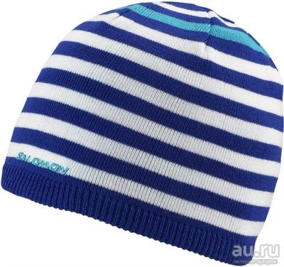 Лот: 12283111. Фото: 1. Шапка/Salomon/STRIPE Beanie BAY... Зимняя спортивная одежда