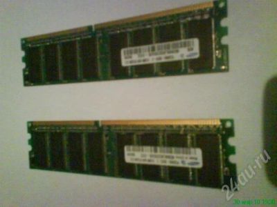 Лот: 296579. Фото: 1. DDR1 - 512 (две штуки). Оперативная память