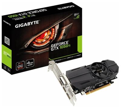Лот: 19088247. Фото: 1. Видеокарта 4Gb GTX1050Ti Gigabyte... Видеокарты