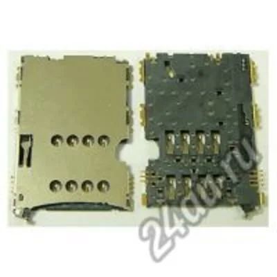 Лот: 12993445. Фото: 1. Коннектор Sim Samsung i5700/i5800... Шлейфы, разъёмы