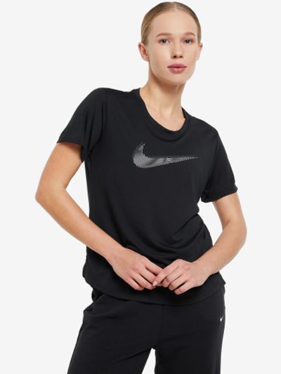Лот: 22436339. Фото: 1. Футболка женская Nike, Черный. Другое (спортивная одежда)