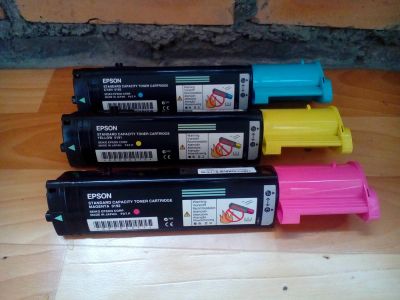 Лот: 7840024. Фото: 1. Картриджы Epson AcuLaser C1100. Картриджи, расходные материалы