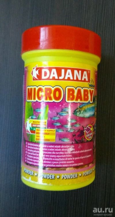 Лот: 9846121. Фото: 1. Корм для рыб Dajana Micro Baby... Корма