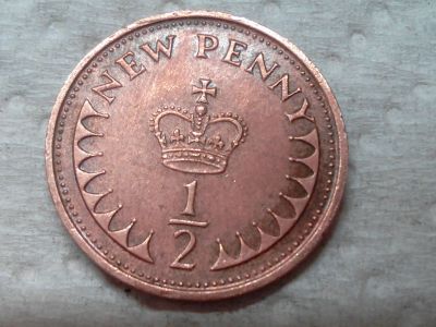 Лот: 13957619. Фото: 1. Монета Великобритании 1/2 penny. Россия после 1991 года