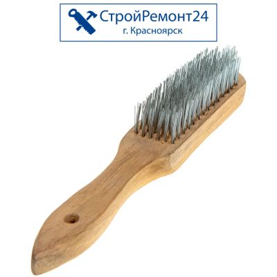 Лот: 25729658. Фото: 1. Щетка стальная Biber деревянная... Ручной инструмент