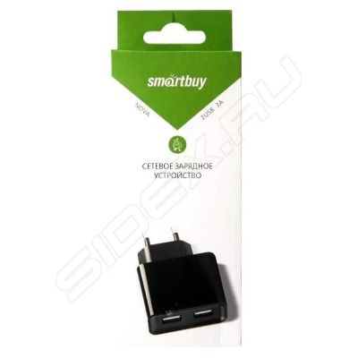 Лот: 10957696. Фото: 1. Сетевое зарядное устройство SmartBuy... Зарядные устройства, блоки питания, адаптеры сетевые для смартфонов