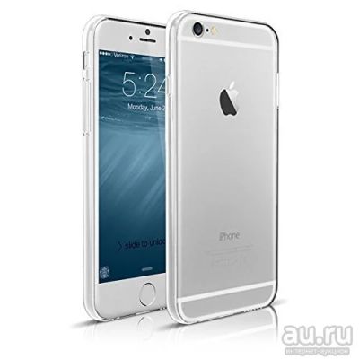 Лот: 10397998. Фото: 1. Чехол iPhone 6/6S силикон прозрачный... Чехлы, бамперы