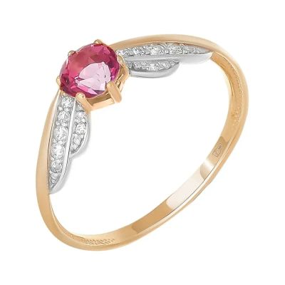 Лот: 23855363. Фото: 1. Кольцо TALANT из золота с топазом... Кольца, перстни