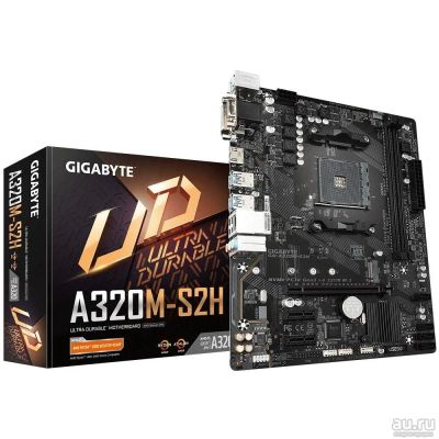 Лот: 18275707. Фото: 1. Gigabyte GA-A320M-S2H 2.0 GA-A320M-S2H... Материнские платы