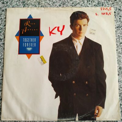 Лот: 21442482. Фото: 1. LP ● Rick Astley ● Together Forever... Аудиозаписи