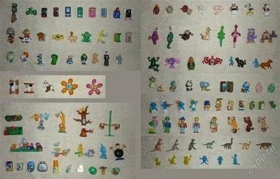 Лот: 99776. Фото: 1. коллекция игрушек из шоколадных... Игрушки