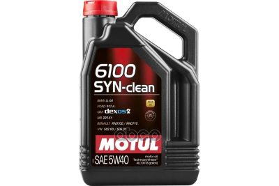 Лот: 24858229. Фото: 1. MOTUL Моторное Масло 6100 Syn-Clean... Масла, жидкости