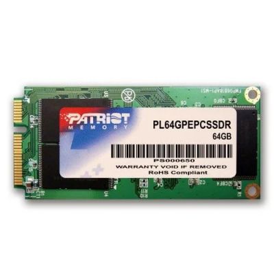 Лот: 10426056. Фото: 1. SSD Диск Patriot 64 гига mSata. SSD-накопители