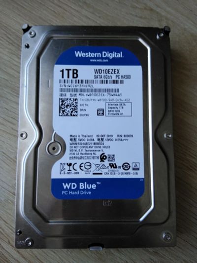 Лот: 15590213. Фото: 1. Жёсткий диск 3,5" wd caviar blue... Жёсткие диски (HDD)