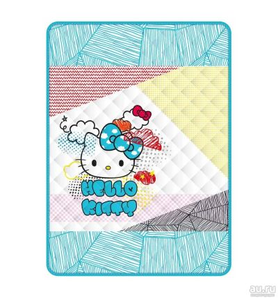 Лот: 15922864. Фото: 1. Покрывало HELLO KITTY стёганное... Пледы, покрывала