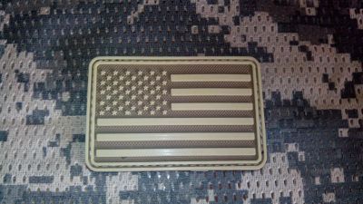 Лот: 5464251. Фото: 1. Нашивка на липучке "Флаг США... Нашивки, шевроны, погоны