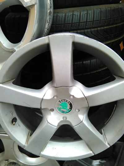 Лот: 12149304. Фото: 1. Диски литье 16" 5х112 Skoda комплект... Диски