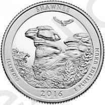 Лот: 7036257. Фото: 1. 25 центов США 2016 г. 31-й парк... Америка