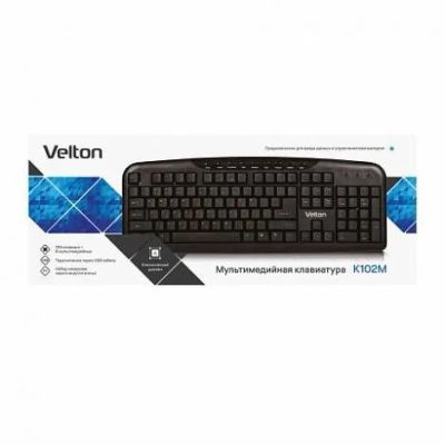 Лот: 15188400. Фото: 1. Клавиатура Velton K102M, USB... Клавиатуры и мыши