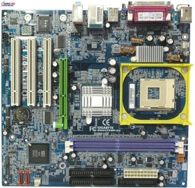 Лот: 824167. Фото: 1. Материнская плата GigaByte GA-8S661FXMP-RZ... Материнские платы