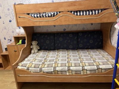 Лот: 20737389. Фото: 1. Детская кровать двухъярусная в... Детские кровати и кроватки