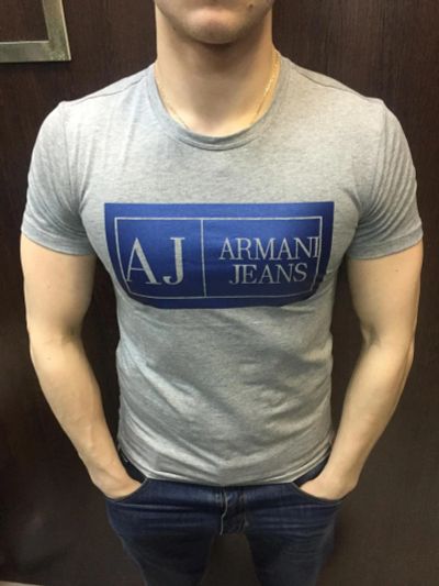 Лот: 7438999. Фото: 1. Футболка Armani Jeans 57. Футболки, поло