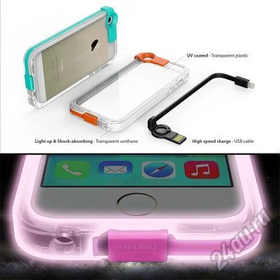 Лот: 5752021. Фото: 1. чехол + usb для iPhone 6+. Чехлы, бамперы