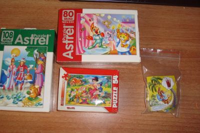 Лот: 3502764. Фото: 1. детская мозайка 4 разных пазла. Пазлы