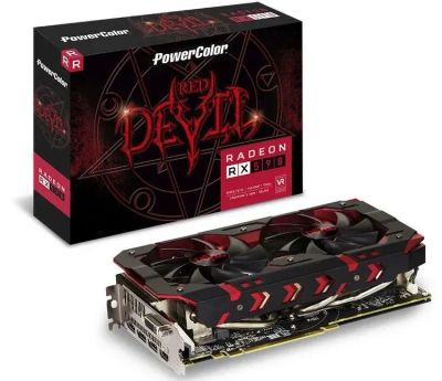 Лот: 21134294. Фото: 1. Видеокарта RX590 Powercolor Reddevil. Видеокарты