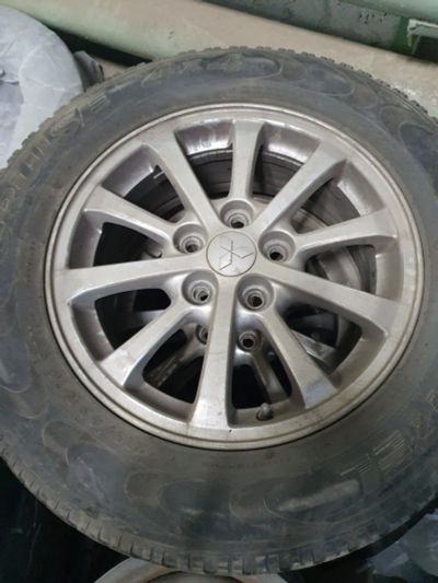 Лот: 20336171. Фото: 1. Колеса Mitsubishi enkei ориг диски... Шины на дисках