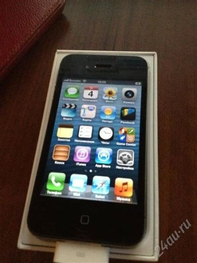 Лот: 2236349. Фото: 1. iPhone 4s 16gb черный simfree. Смартфоны