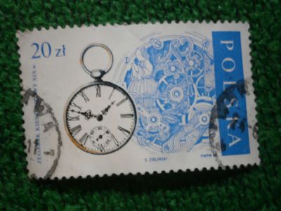 Лот: 9420191. Фото: 1. Почтовая марка, Часы, Польша. Марки