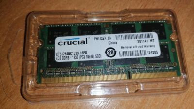 Лот: 17043139. Фото: 1. Память для ноутбука DDR3 Crucial. Оперативная память