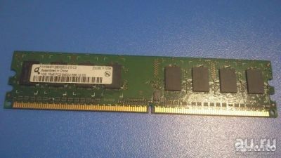 Лот: 8543083. Фото: 1. 2Gb (2x1Gb) DDR2 Qimonda HYS64T128000EU-2... Оперативная память