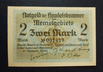 Лот: 24864755. Фото: 1. Германия Мемель (Клайпеда) 2 марки... Германия и Австрия