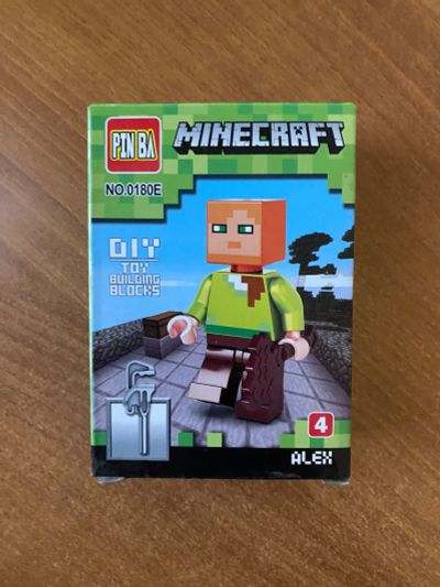 Лот: 25759281. Фото: 1. Фигурка Майнкрафт Minecraft Alex. Конструкторы