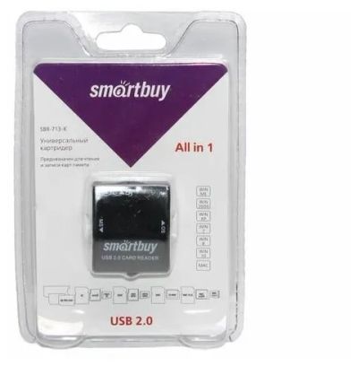 Лот: 25763119. Фото: 1. Картридер Smartbuy 713 microSD... Картридеры
