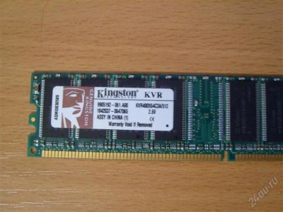 Лот: 822905. Фото: 1. Память DDR400 512mb kingston. Оперативная память