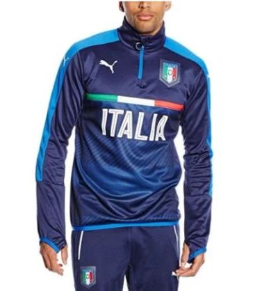 Лот: 10950913. Фото: 1. Олимпийка FIGC Italia в наличии... Свитеры, толстовки, худи