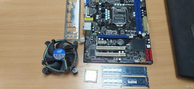 Лот: 18338599. Фото: 1. Комплект: CPU i7-870, плата 1156... Комплекты запчастей