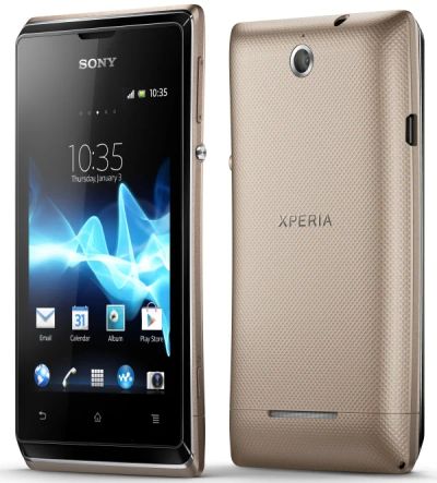 Лот: 4797208. Фото: 1. Sony C1605 Xperia E gold. Смартфоны
