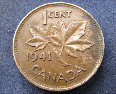 Лот: 7626700. Фото: 1. Иностранная монетка 1941г. №8695. Остальные страны