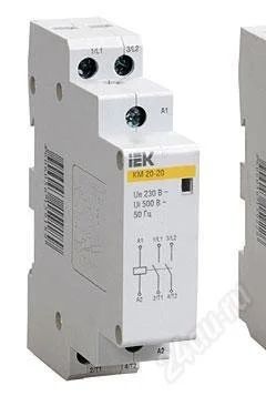 Лот: 2930885. Фото: 1. Контактор модульный IEK КМ20-20. Электрические щиты, боксы, шкафы