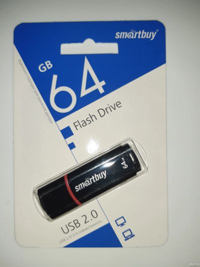 Лот: 15876558. Фото: 1. Флешка USB 64 Gb Smart Buy . Новая... USB-флеш карты