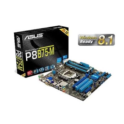 Лот: 9151209. Фото: 1. Материнская плата ASUS P8B75M. Материнские платы