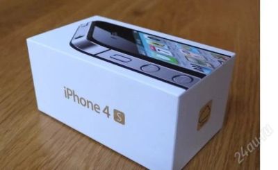 Лот: 1416345. Фото: 1. Новый черный iPhone 4S 16Gb. Смартфоны