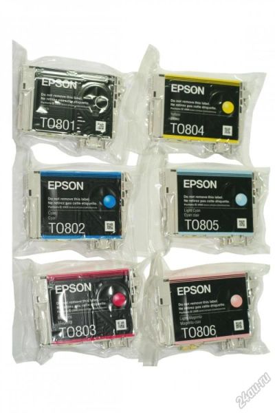 Лот: 7107234. Фото: 1. картриджи Epson T50 P50 новые... Картриджи, расходные материалы