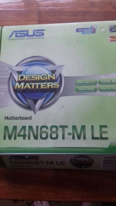 Лот: 11624105. Фото: 1. Материнская плата Asus M4N68T-M... Материнские платы