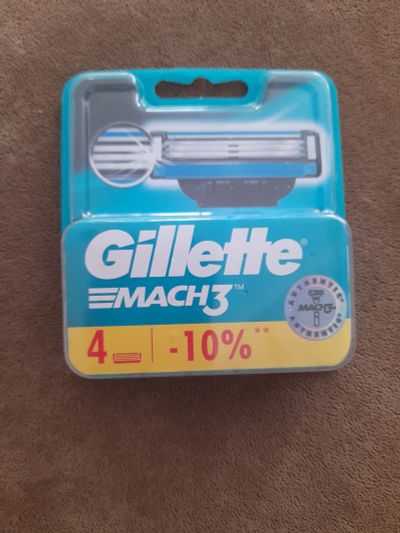 Лот: 22873636. Фото: 1. Лезвия для Gillette mach 3. Бритвенные станки и лезвия